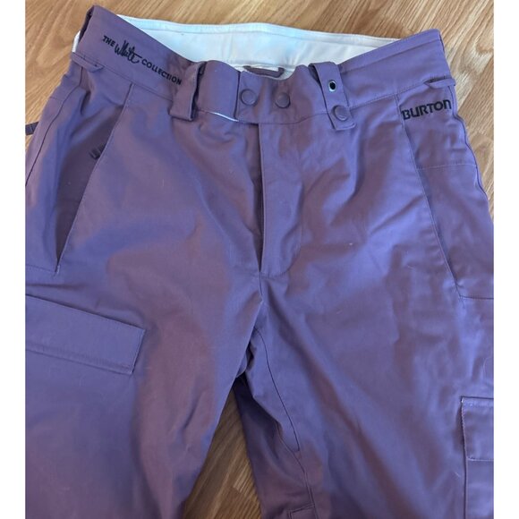 Burton Ski Snow Pants Purple Mauve Womens The White Collection Size Sm Dryride - Picture 4 of 15